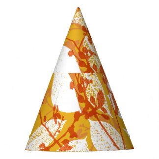 Autumn Leaves: Golden Vintage Repeat Party Hat