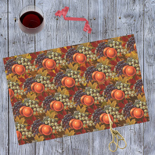 Autumn Leaves Grapes and Apples - Abundant Harvest Tissue Paper