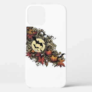 Autumn leaves. Halloween pattern. iPhone 12 Pro Case