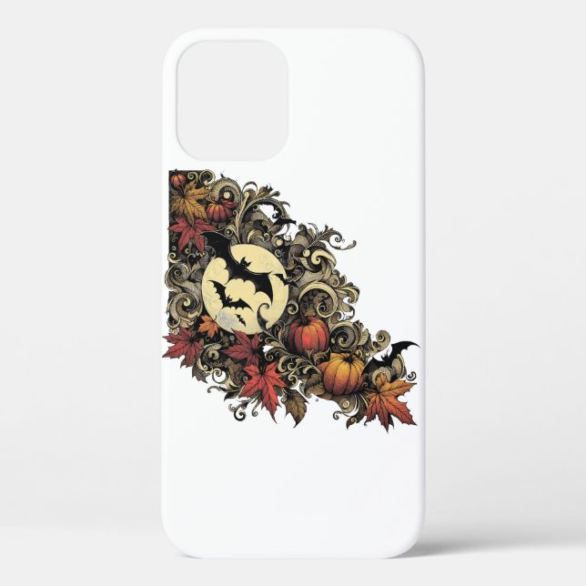 Autumn leaves. Halloween pattern. Case-Mate iPhone Case (Back)