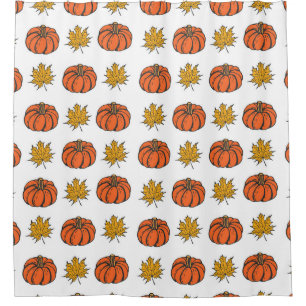 Autumn Leaves: Hand-Drawn Pumpkin Pattern