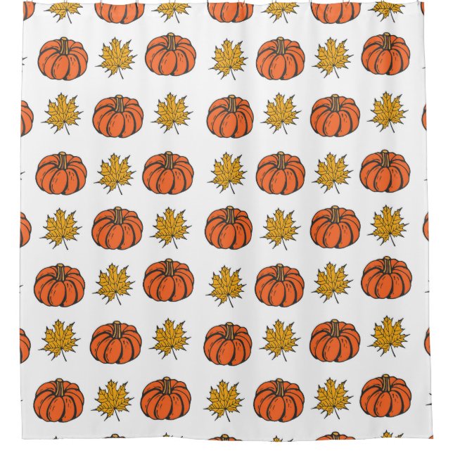 Autumn Leaves: Hand-Drawn Pumpkin Pattern (Front)