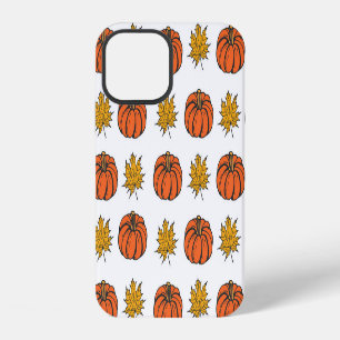 Autumn Leaves: Hand-Drawn Pumpkin Pattern iPhone 12 Case