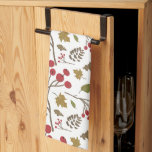 Autumn leaves holly foliage fall colour pattern kitchen towel<br><div class="desc">Introducing our Autumn Leaves and Holly Foliage Kitchen Towel, a vibrant and stylish addition to your kitchen decor for the fall season. Autumnal Elegance: Adorned with a rich palette of fall colours, this kitchen towel features a stunning pattern of autumn leaves and holly foliage, adding a touch of seasonal elegance...</div>