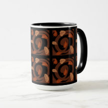 Autumn leaves in cozy fall colours coffee mug
