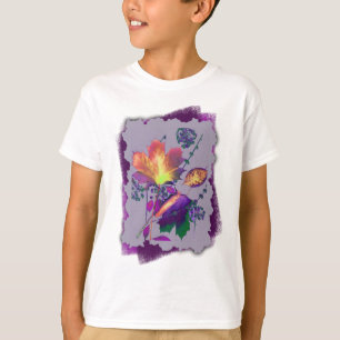 Autumn Leaves in Lilac with Purple T-Shirt