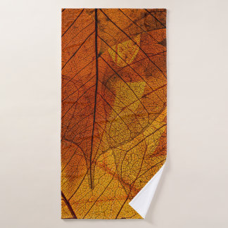 autumn leaves in the detailautumn,background,beaut bath towel