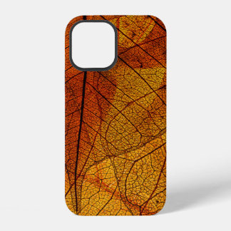 autumn leaves in the detailautumn,background,beaut iPhone 12 case