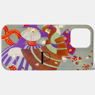 AUTUMN LEAVES IN THE WIND /BEAUTY FASHION MONOGRAM iPhone 13 PRO MAX CASE