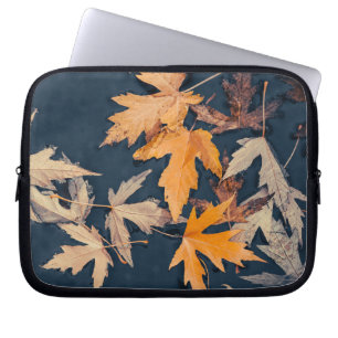 Autumn Leaves in Water Laptop Sleeve