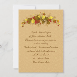 Autumn Leaves Invitation
