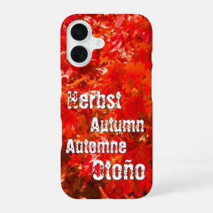 Autumn leaves iPhone 16 case