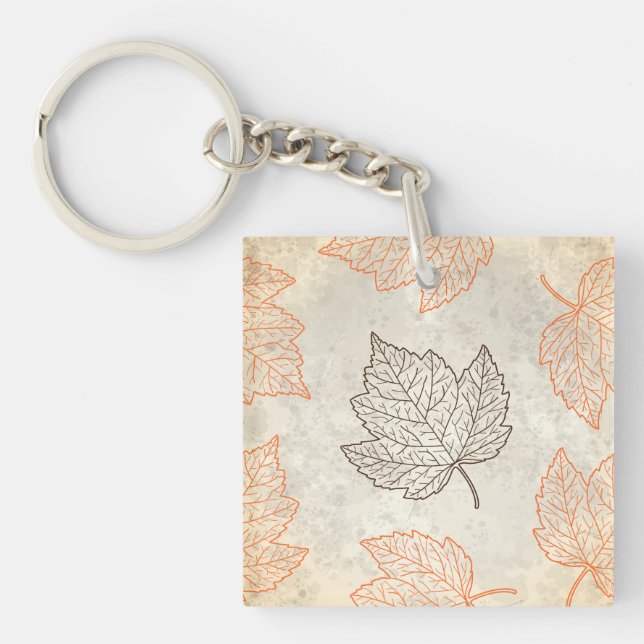 Autumn leaves keychain (Front)