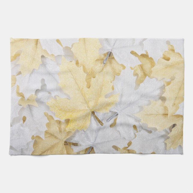 Autumn Leaves Kitchen Towel (Horizontal)