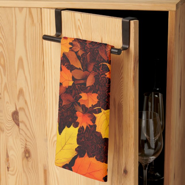 Autumn Leaves Kitchen Towels (Thirds Fold)