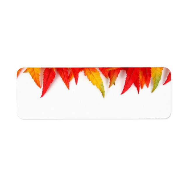 Autumn Leaves Label (Front)