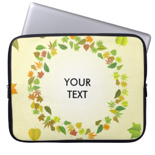 Autumn leaves laptop sleeve