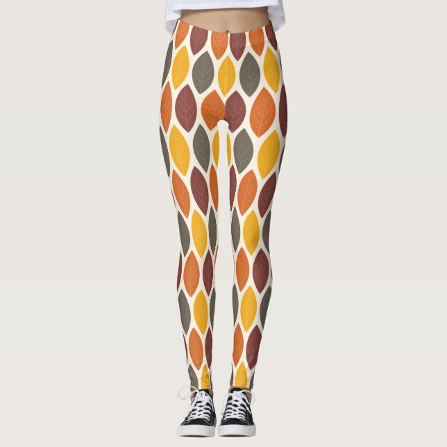 Autumn Leaves Leggings (Front)