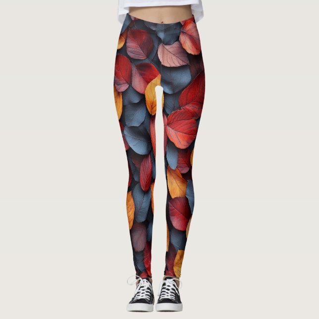 Autumn Leaves Leggings (Front)