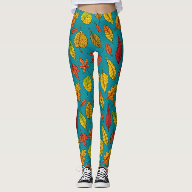 Autumn leaves leggings (Front)