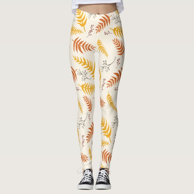 Autumn Leaves Leggings (Front)