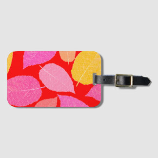 Autumn leaves . luggage tag