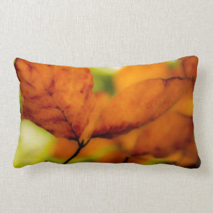 Autumn leaves lumbar pillow