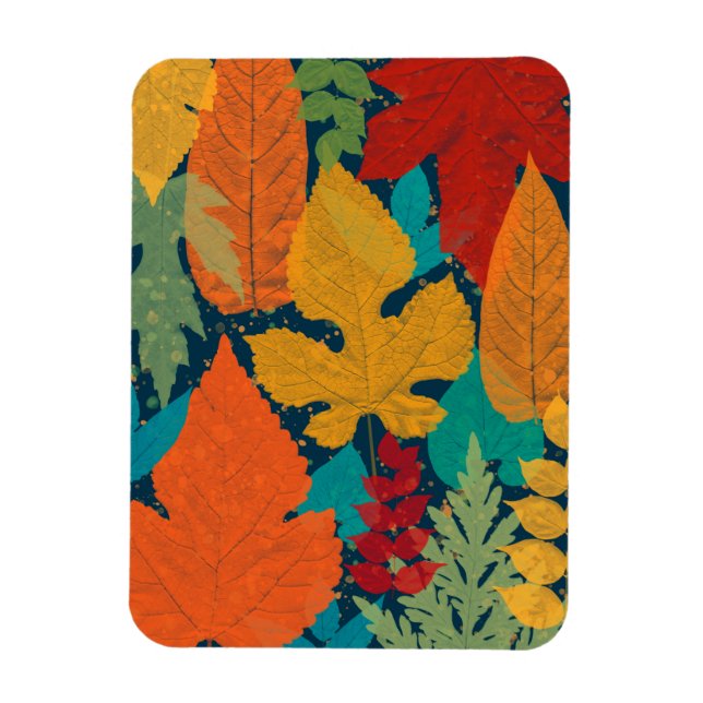 Autumn leaves magnet (Vertical)