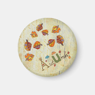 autumn leaves magnet