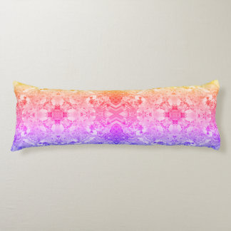 Autumn Leaves Meditative Mandala Art 3 Body Pillow