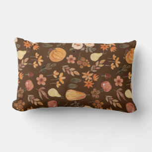 Autumn leaves modern elegant fall Throw Pillow