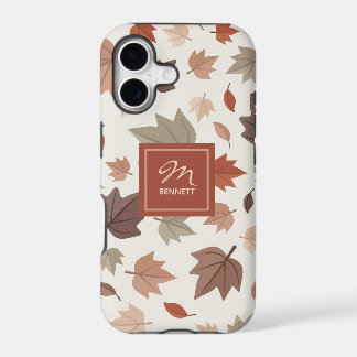 Autumn Leaves Monogram Personalized