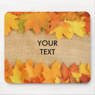 Autumn leaves mouse pad