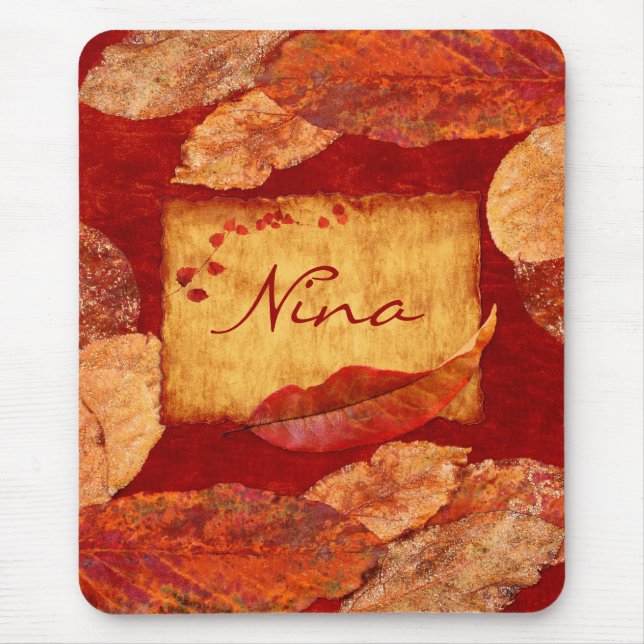 Autumn Leaves Mousepad (Front)