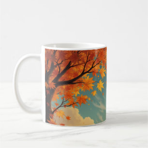 Autumn leaves mug