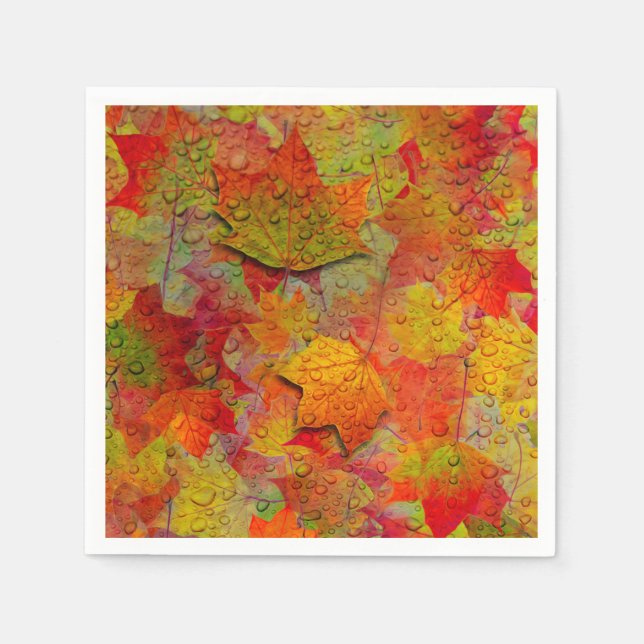 Autumn Leaves Napkin (Front)