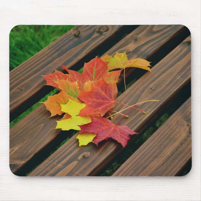 Autumn leaves, Nature, Maple leaves Mouse Pad (Front)