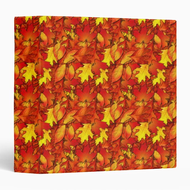 Autumn Leaves Notebook Binder (Front/Spine)