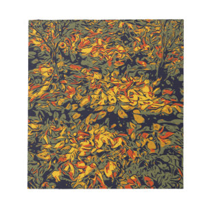 Autumn leaves notepad