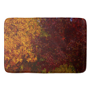 Autumn Leaves of Yellow and Purple, ZSSPG Bath Mat
