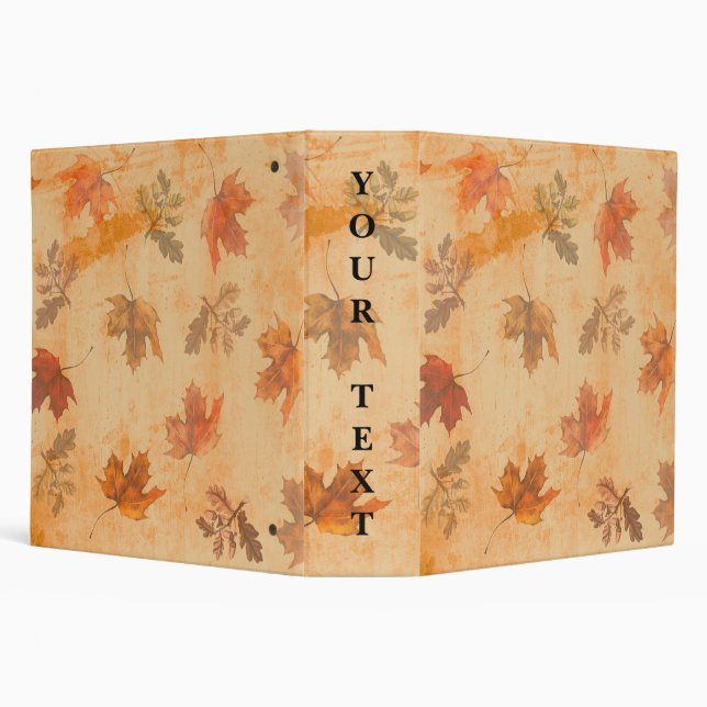 Autumn Leaves on Grunge Background #2 Binder (Background)