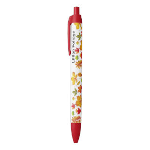 Autumn Leaves on Writing Pen