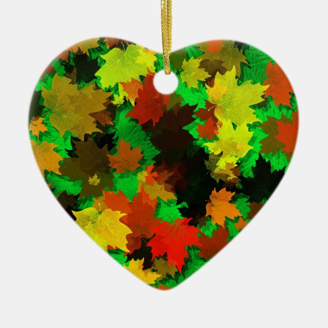 Autumn Leaves Ornament (Front)