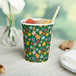 Autumn Leaves Paper Cups
