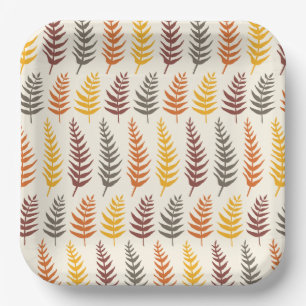 Autumn Leaves Paper Plate