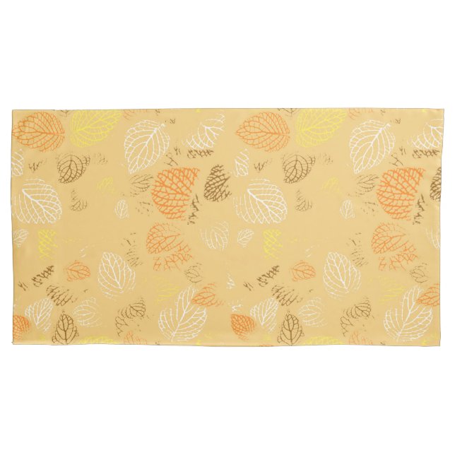 Autumn, Leaves Pattern 4 Pillowcase (Front-Left)