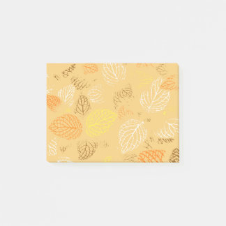 Autumn, Leaves Pattern 4 Post-it Notes