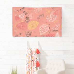 Autumn Leaves Pattern 5 Banner