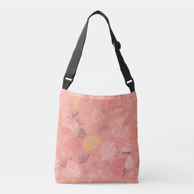 Autumn Leaves Pattern 5 Crossbody Bag (Front)