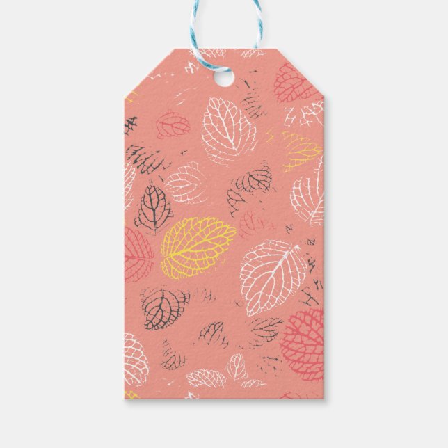 Autumn Leaves Pattern 5 Gift Tags (Front)